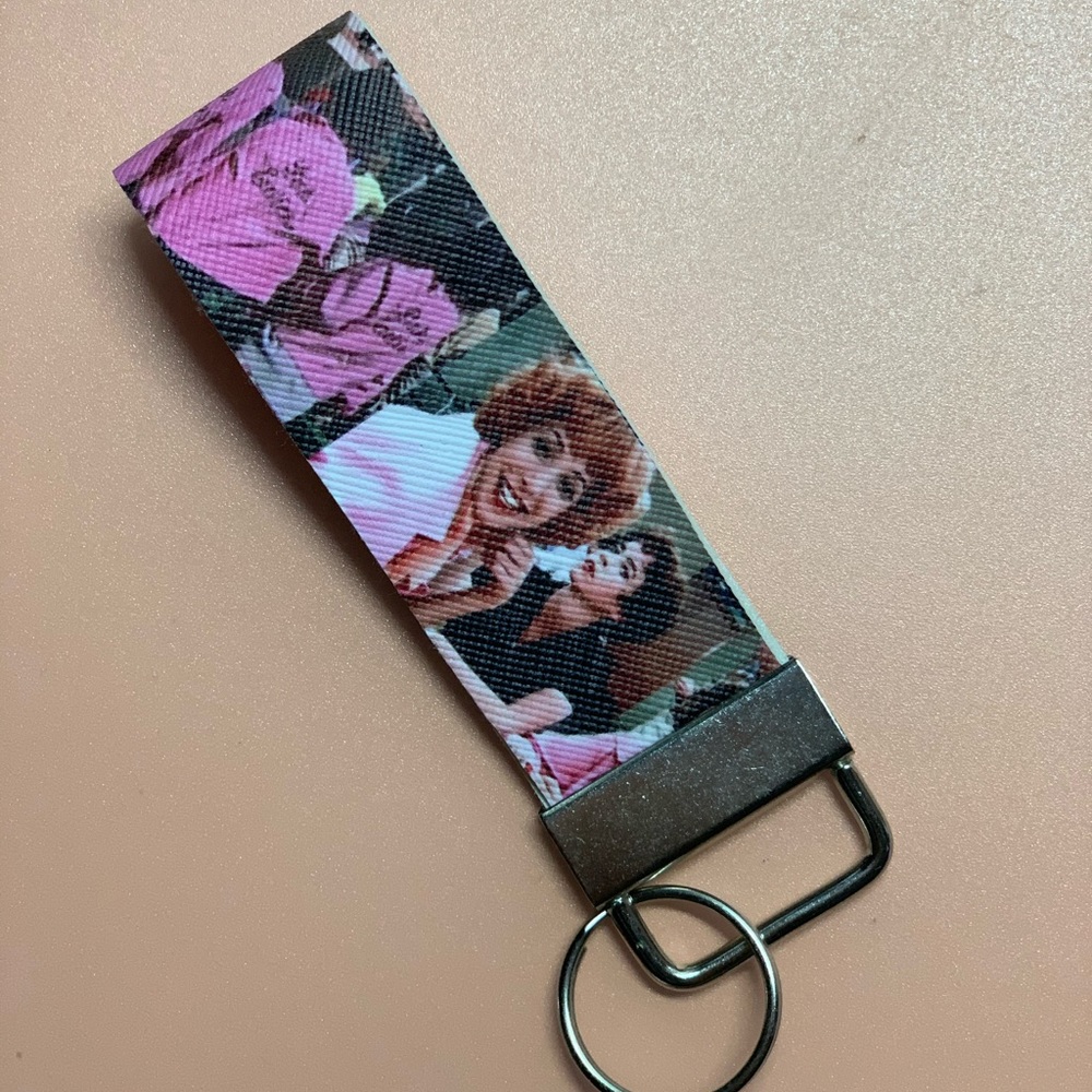 Grease Pink Ladies Key Fob Keychain